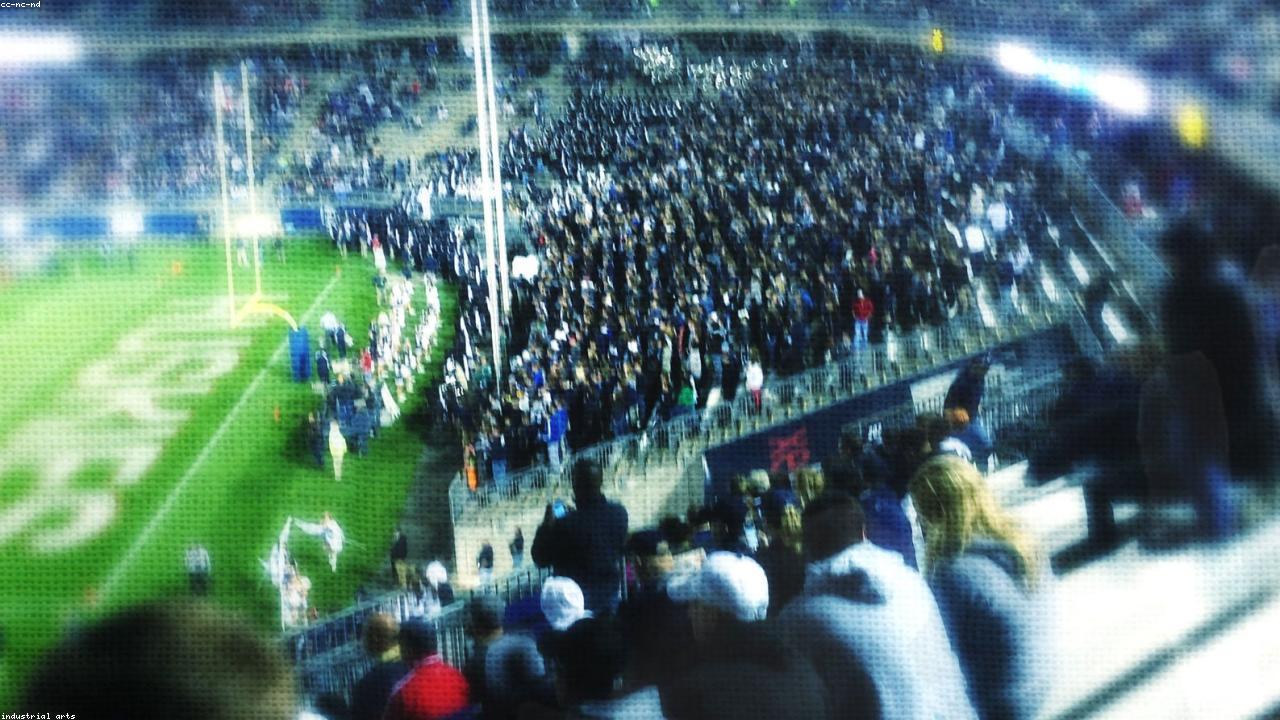 BC Place Stadium in Vancouver at night.