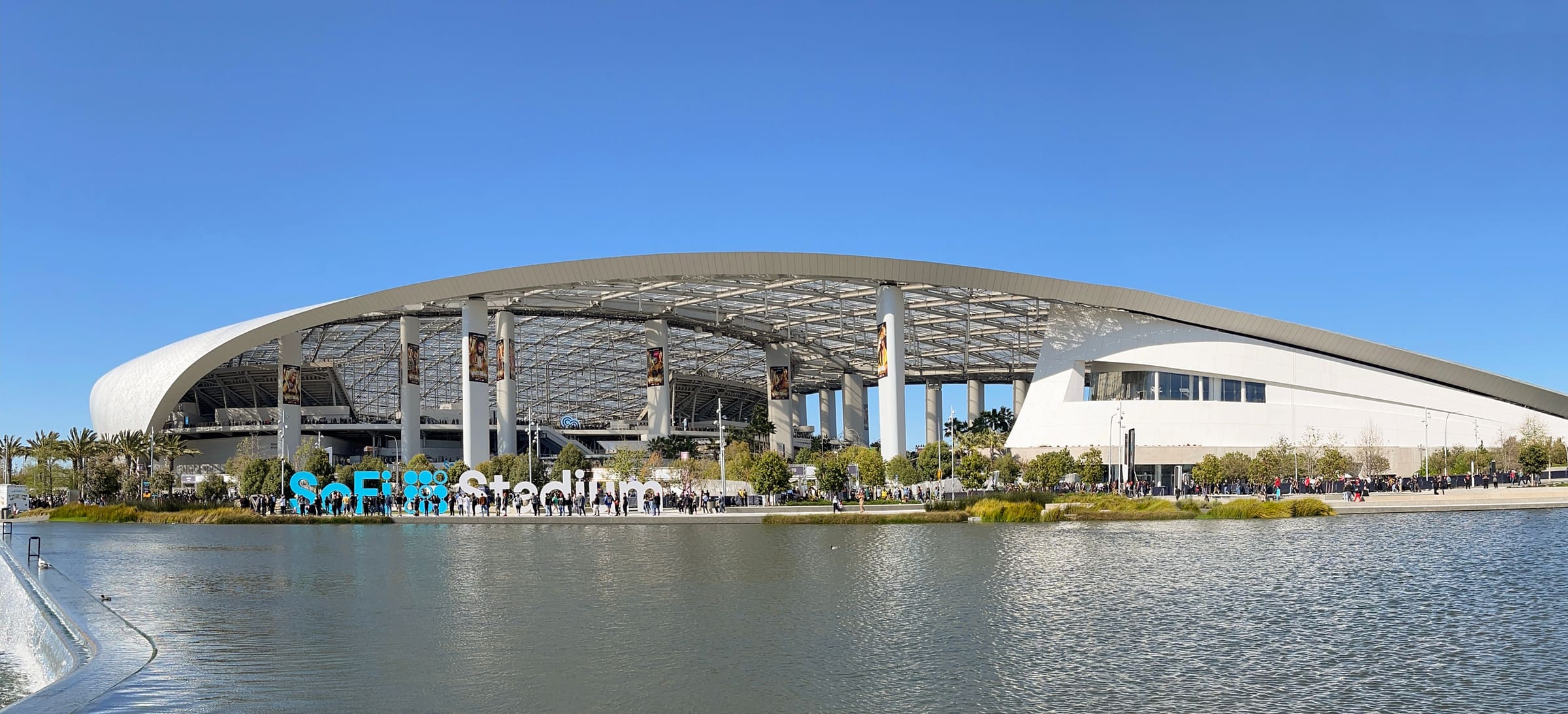西班牙vs比利时2026世界杯四分之一决赛场地SoFi Stadium外景