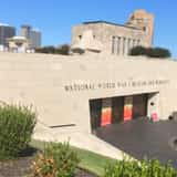 Entrance to the National WWI Museum and Memorial in Kansas City, the site of the FIFA Fan Festival.