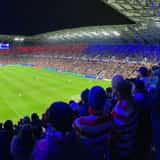 Crowd fills TQL Stadium during a World Cup qualifier between the United States and Mexico in Cincinnati.